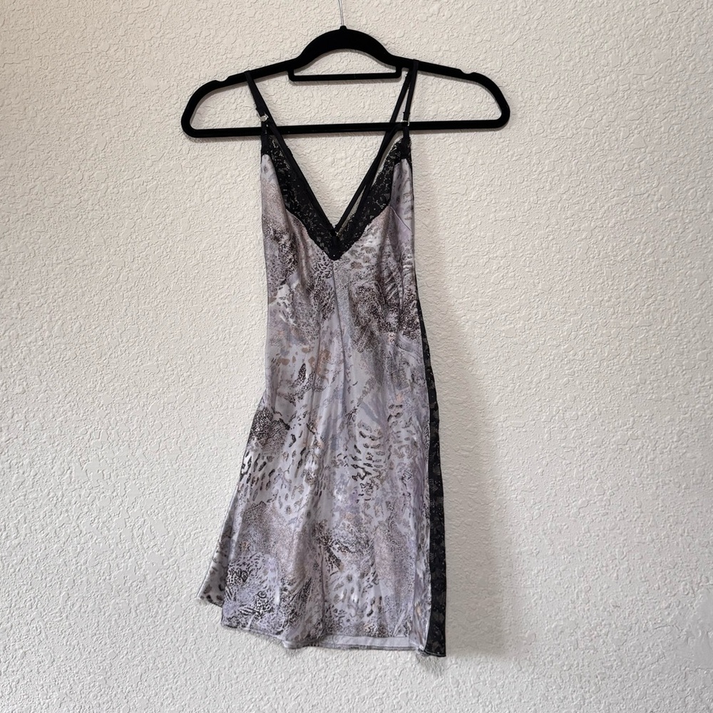 Victoria's Secret Black Lace Trim Dress